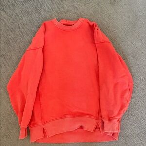aerie red sweatshirt